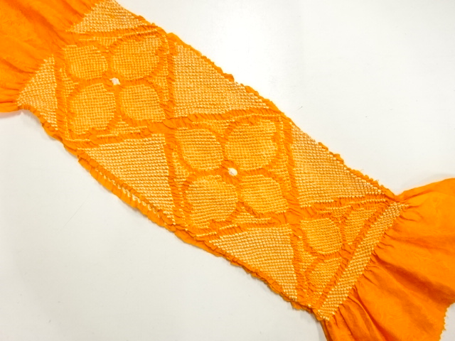 正絹　絞り　帯揚げ